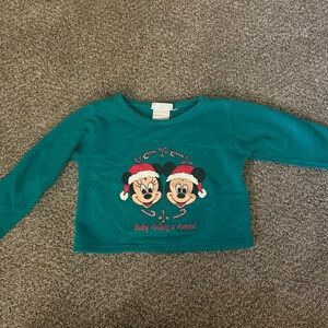 Vintage Disney Babies Long Sleeve Tee with Mickey and Minnie